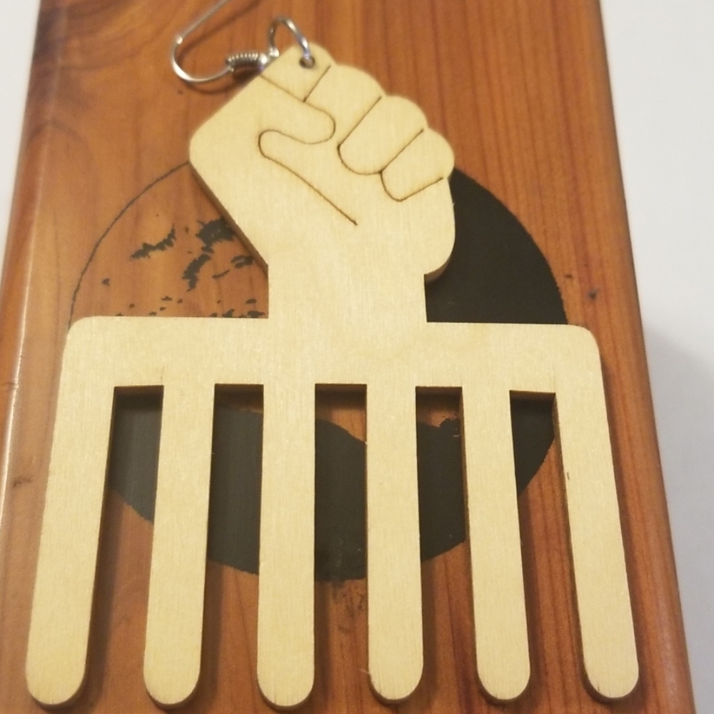 Wooden earrings